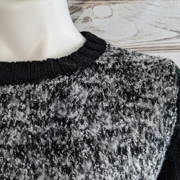 Collective Concepts Marbled black Sweater sz M - Picture 6 of 7